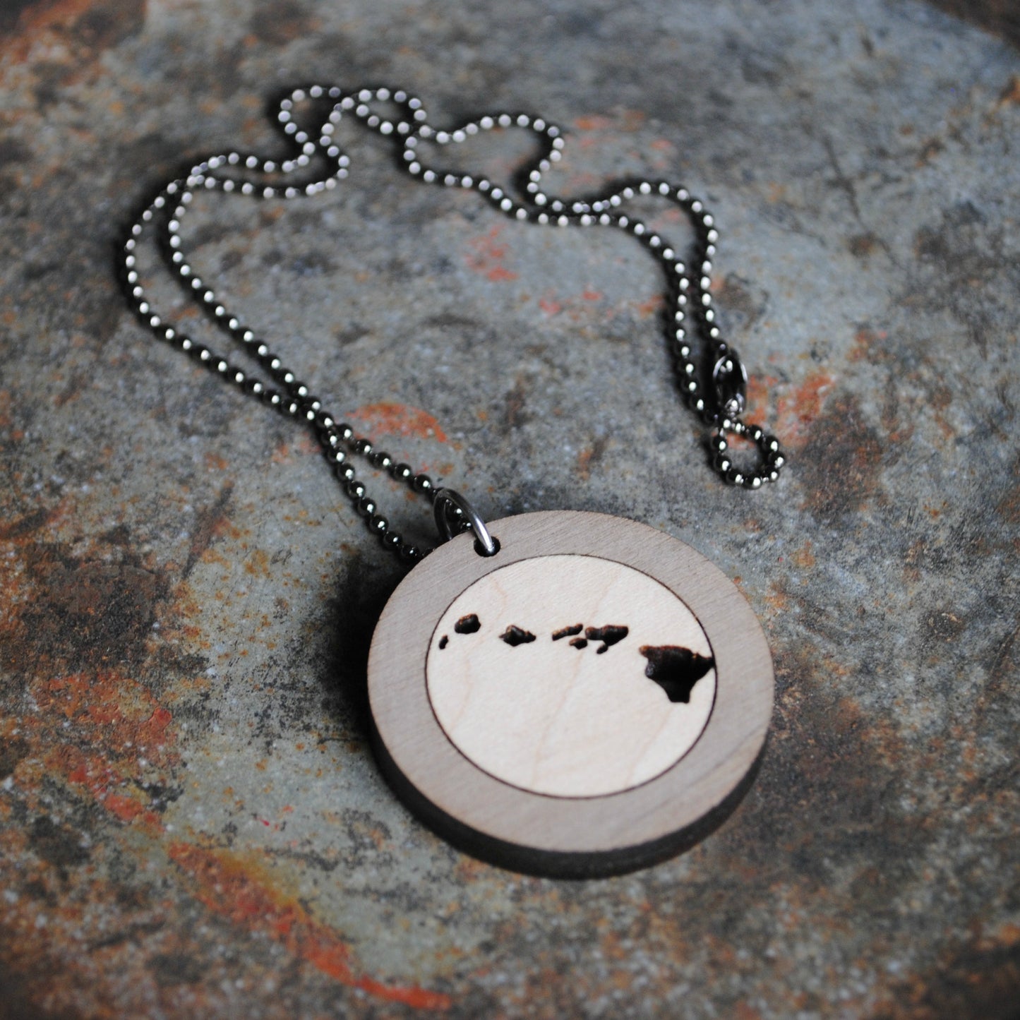 Wooden Hawaii Necklace