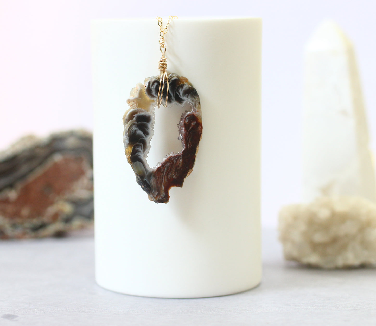 Geode Slice Necklace