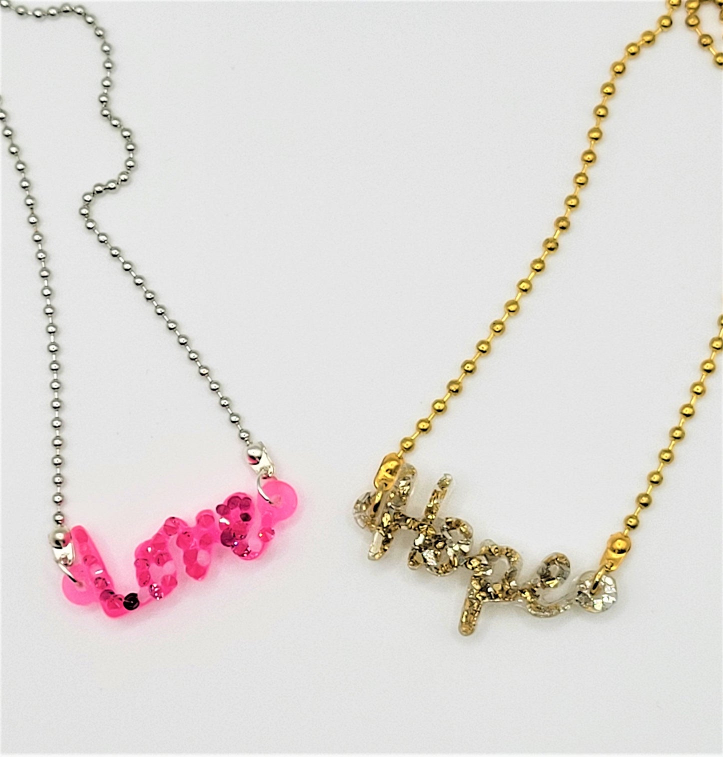 Word Resin Necklace