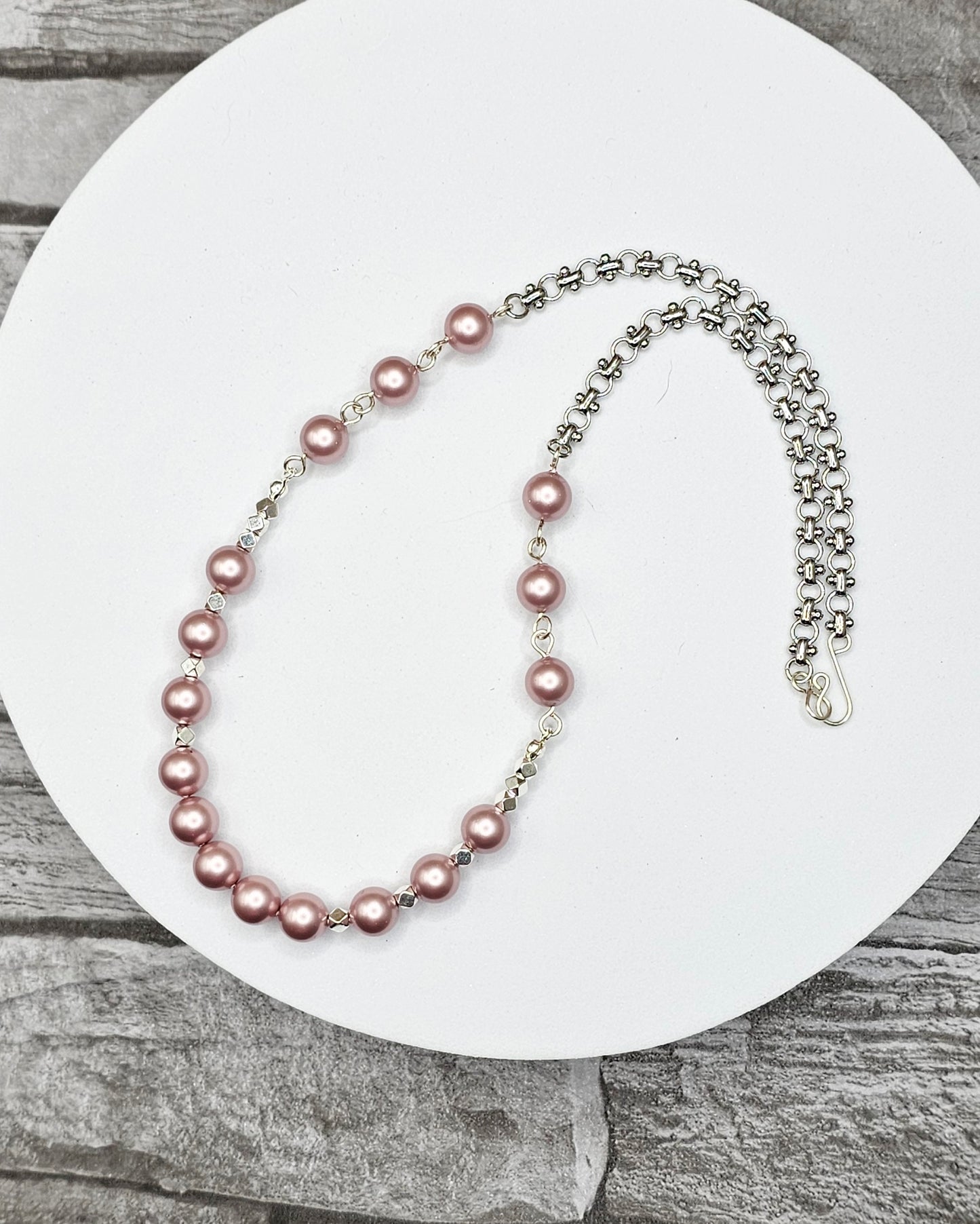 Rose Pearl Necklace