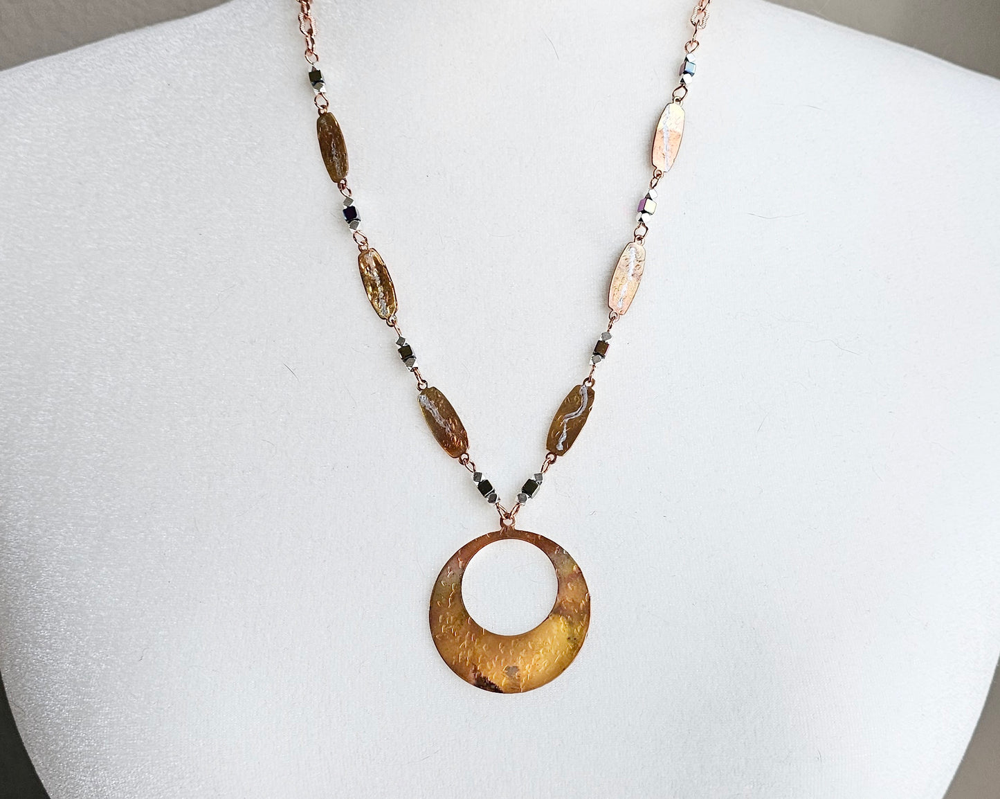 Shimmering Copper Necklace