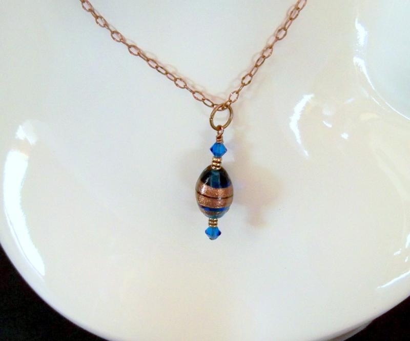 Necklace Pendant Capri Blue
