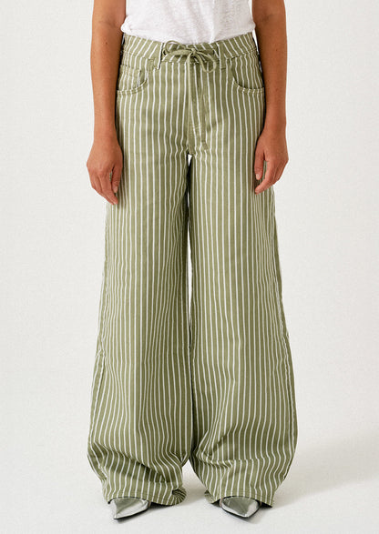 Blake Jean in Vintage Moss Wide Stripe