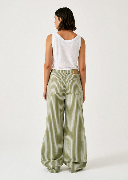 Blake Jean in Vintage Moss Wide Stripe