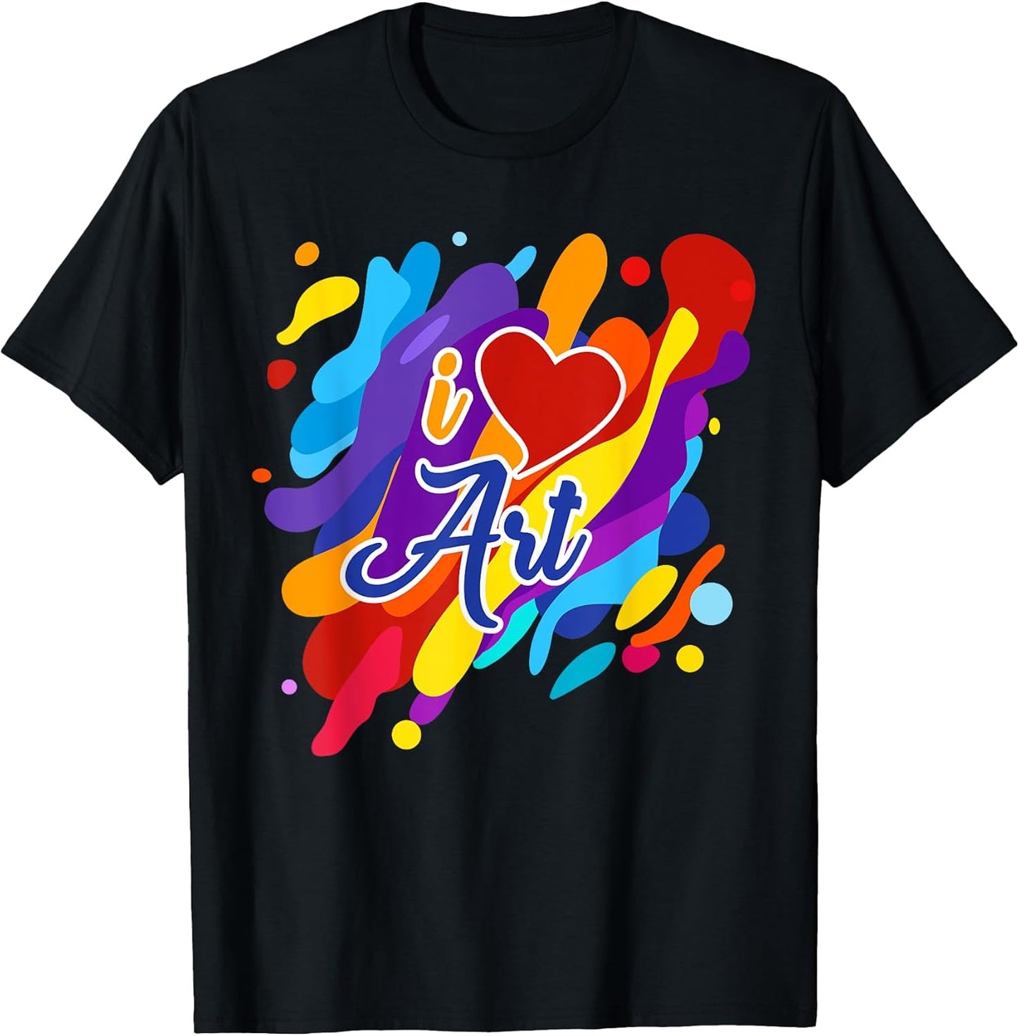 Cool I Love Art Teacher Artist Gift Supplies Men Women Kids T-Shirt Unisex T-shirt, Sweatshirt, Hoodie, Long Sleeve Tee