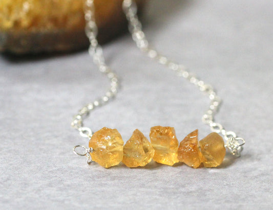 Raw Citrine Necklace