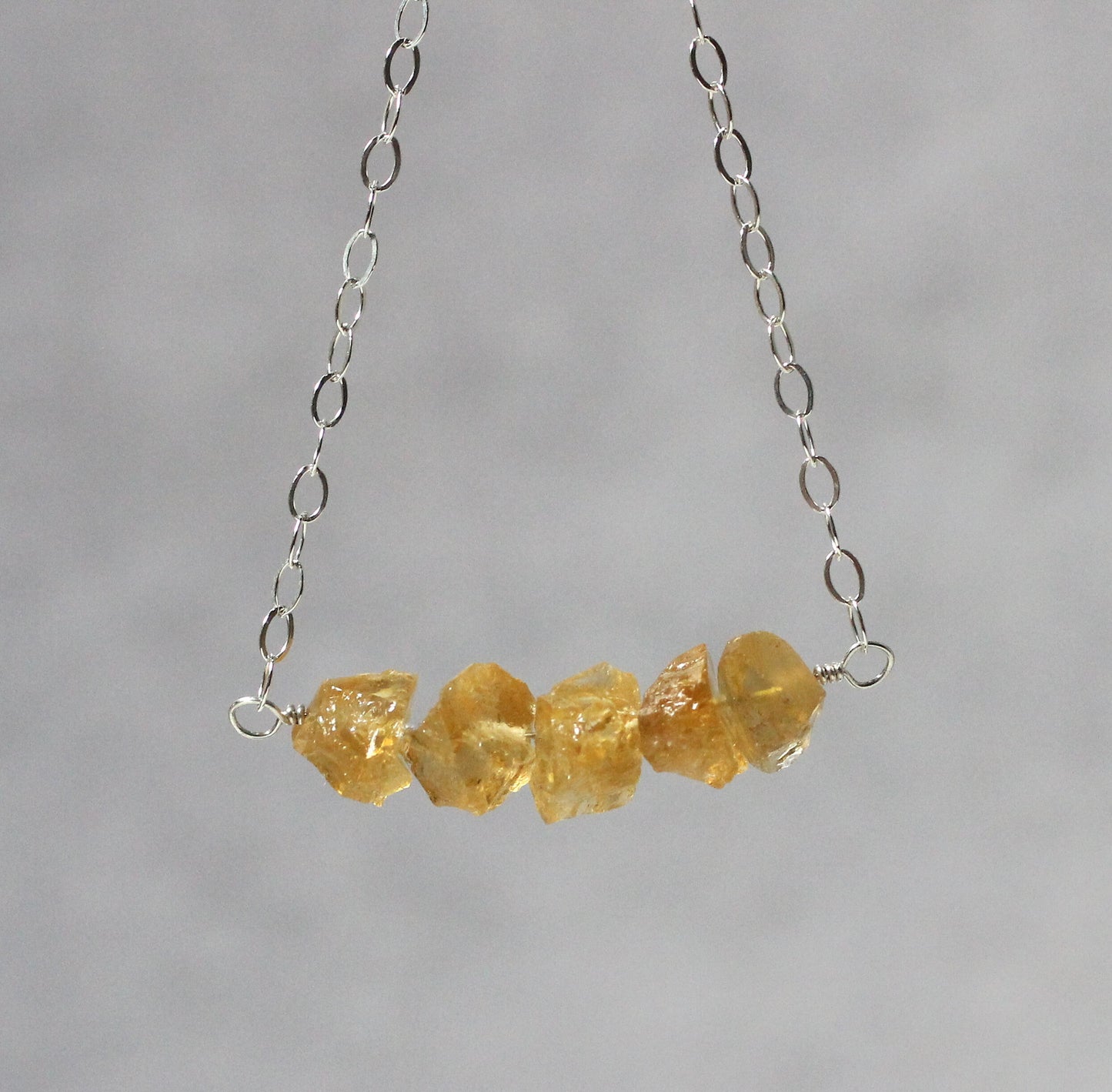 Raw Citrine Necklace