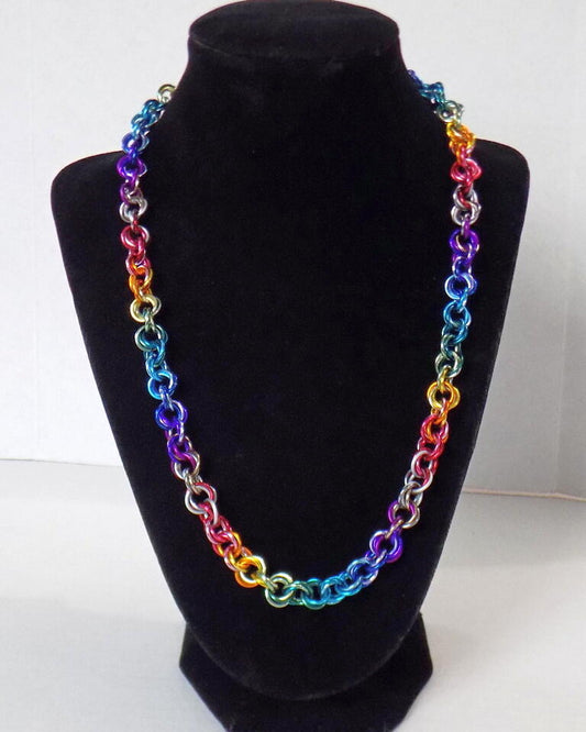 Rainbow convertible Mobius Rope chain