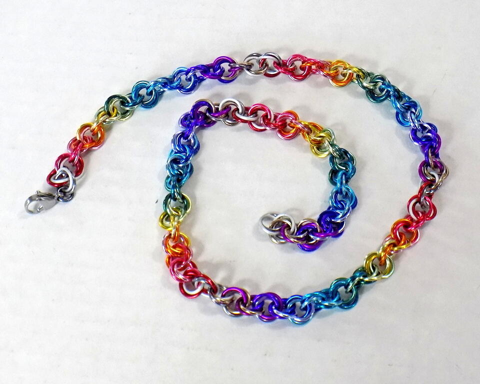 Rainbow convertible Mobius Rope chain