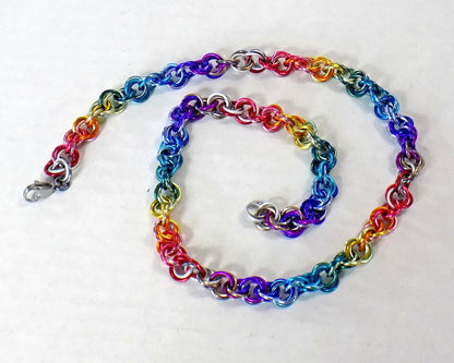 Rainbow convertible Mobius Rope chain
