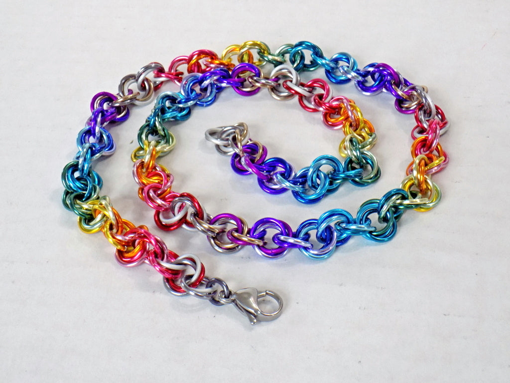 Rainbow convertible Mobius Rope chain