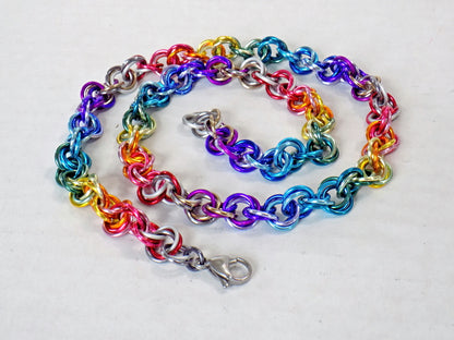 Rainbow convertible Mobius Rope chain