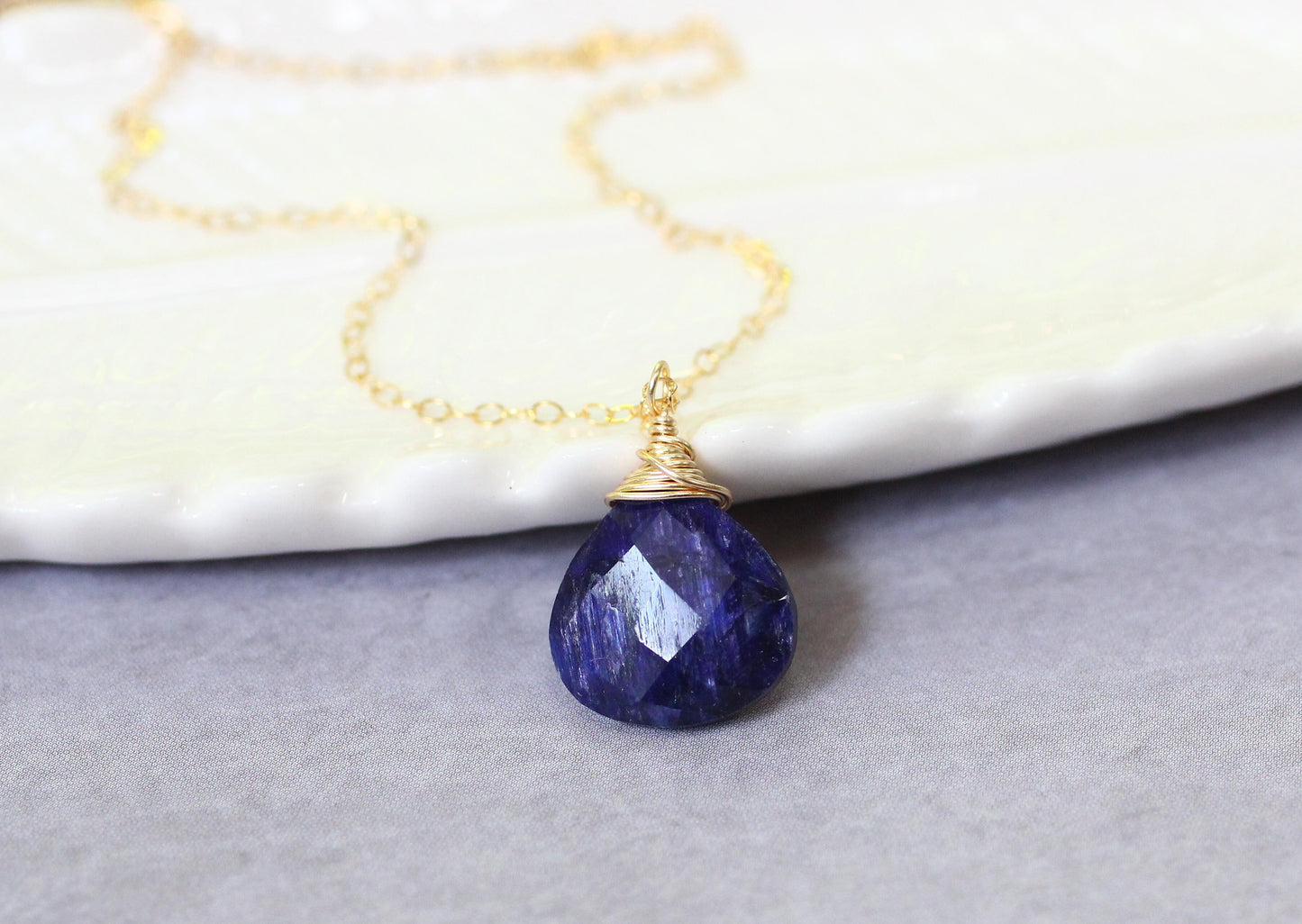 Sapphire Pendant Necklace