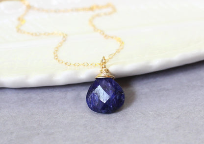 Sapphire Pendant Necklace