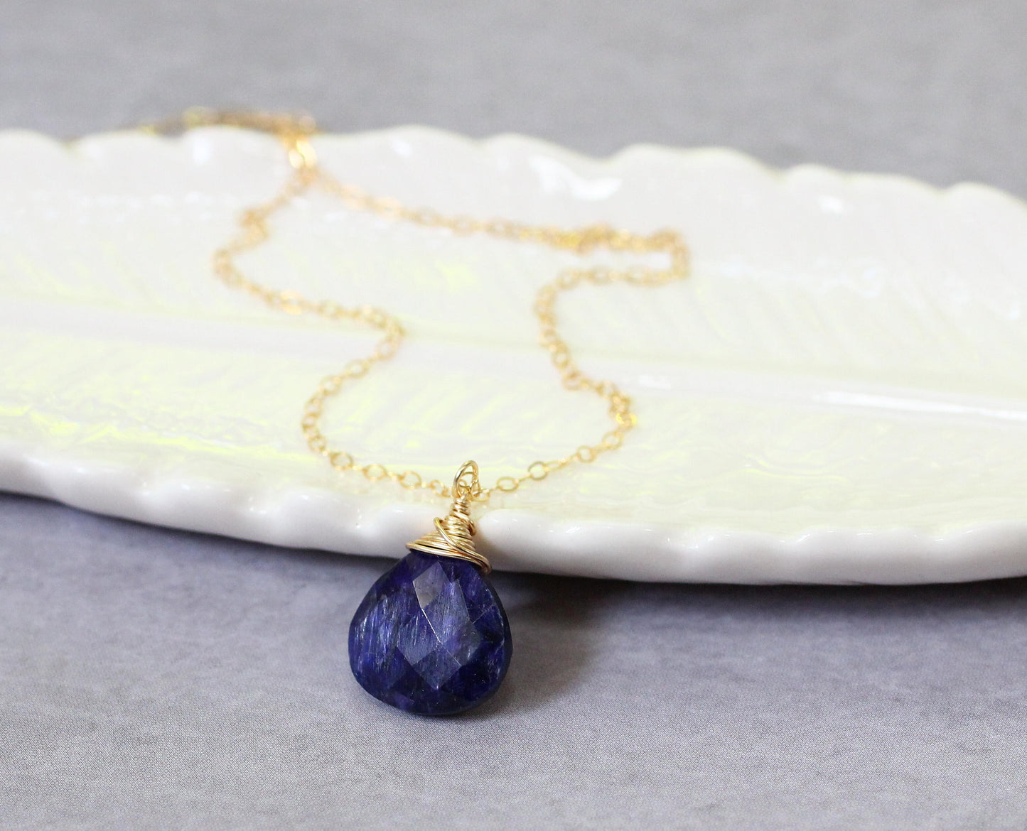 Sapphire Pendant Necklace