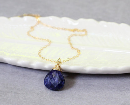 Sapphire Pendant Necklace