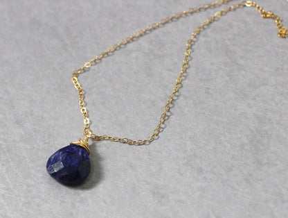 Sapphire Pendant Necklace