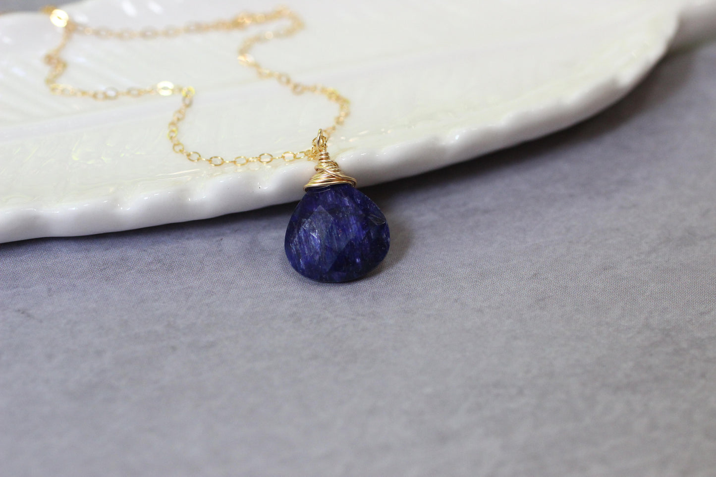 Sapphire Pendant Necklace