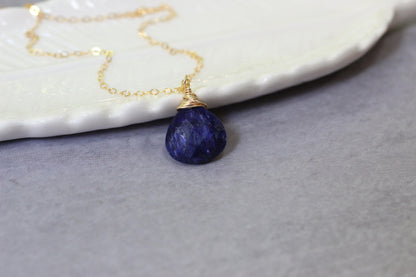 Sapphire Pendant Necklace