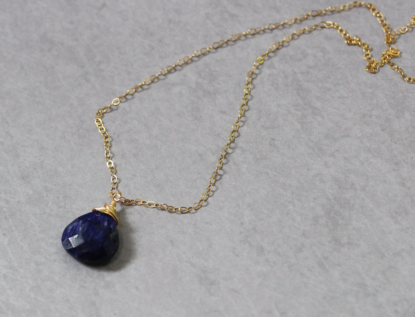 Sapphire Pendant Necklace
