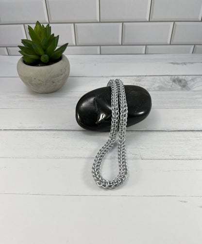 Full Persian Chainmaille Necklace, Aluminum Chain, 18-26 Inch