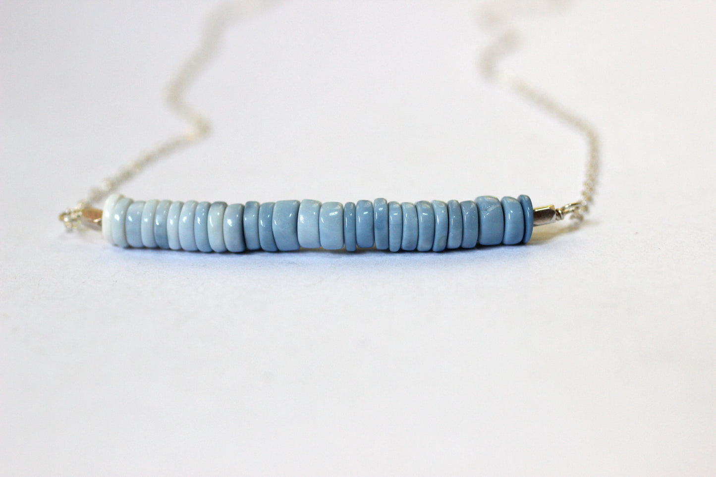 Blue Opal Bar Necklace
