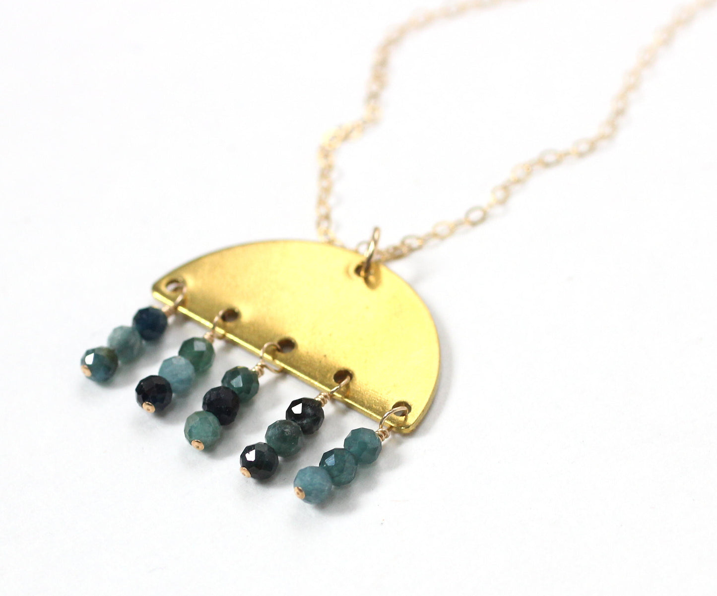 Brass Geometric Necklace