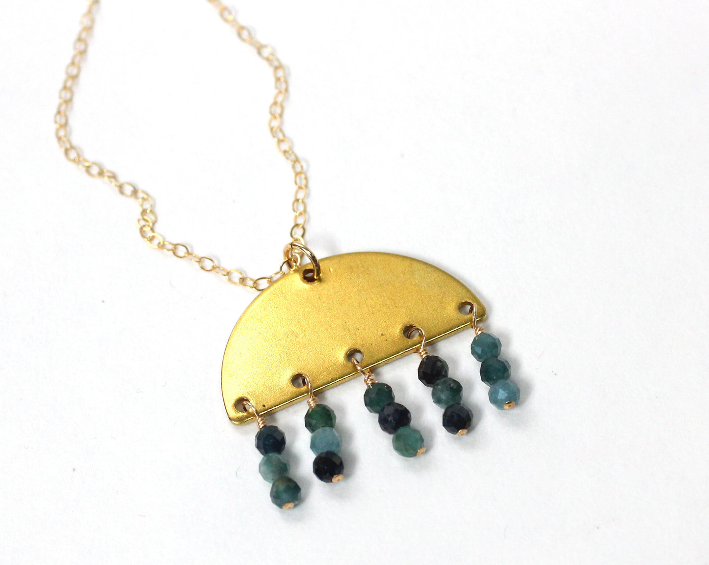 Brass Geometric Necklace