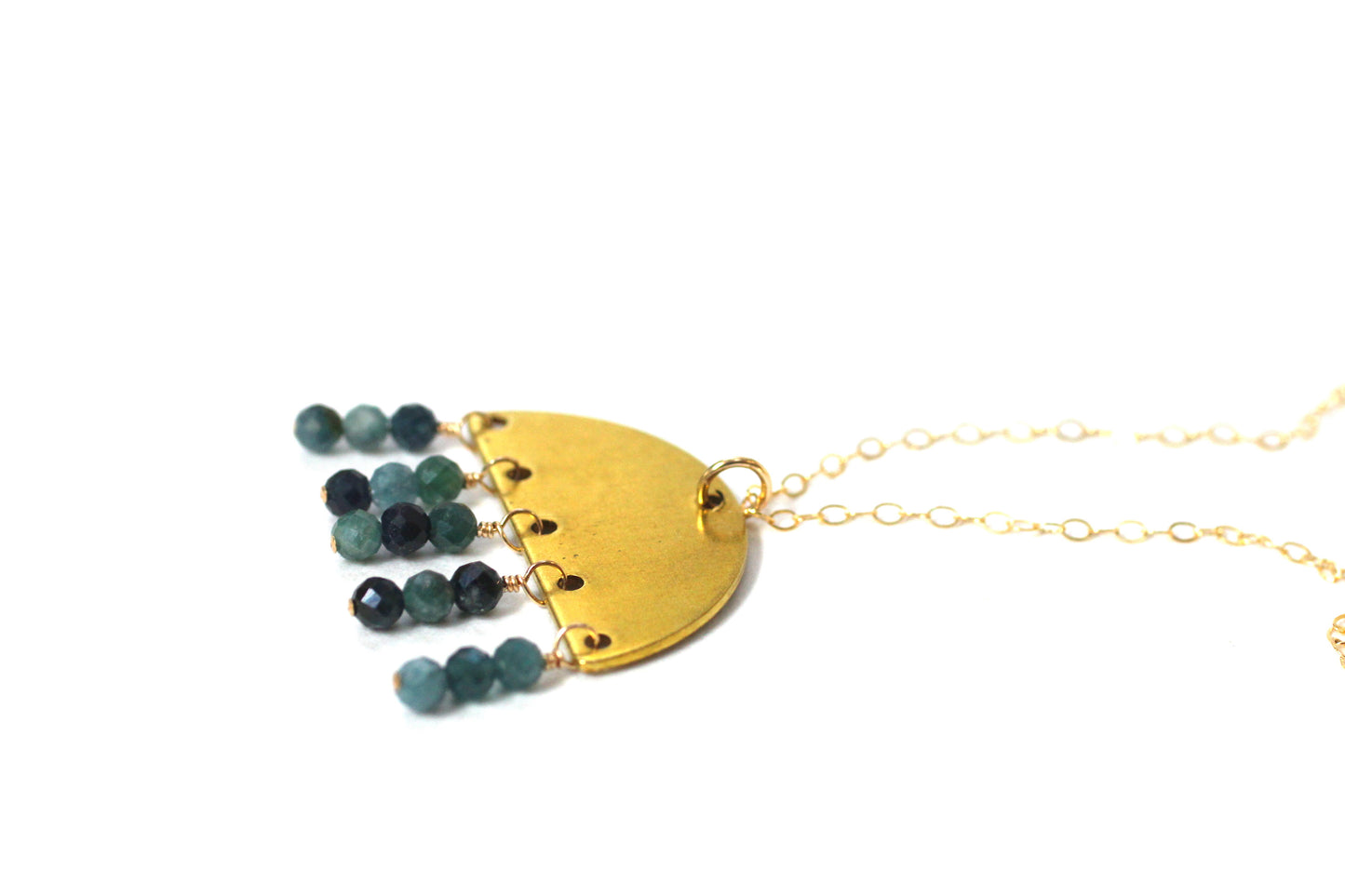 Brass Geometric Necklace