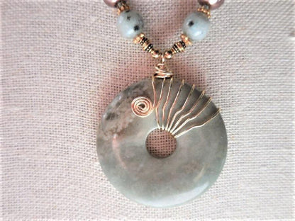 Pearl Mala with Gemstone Pendant