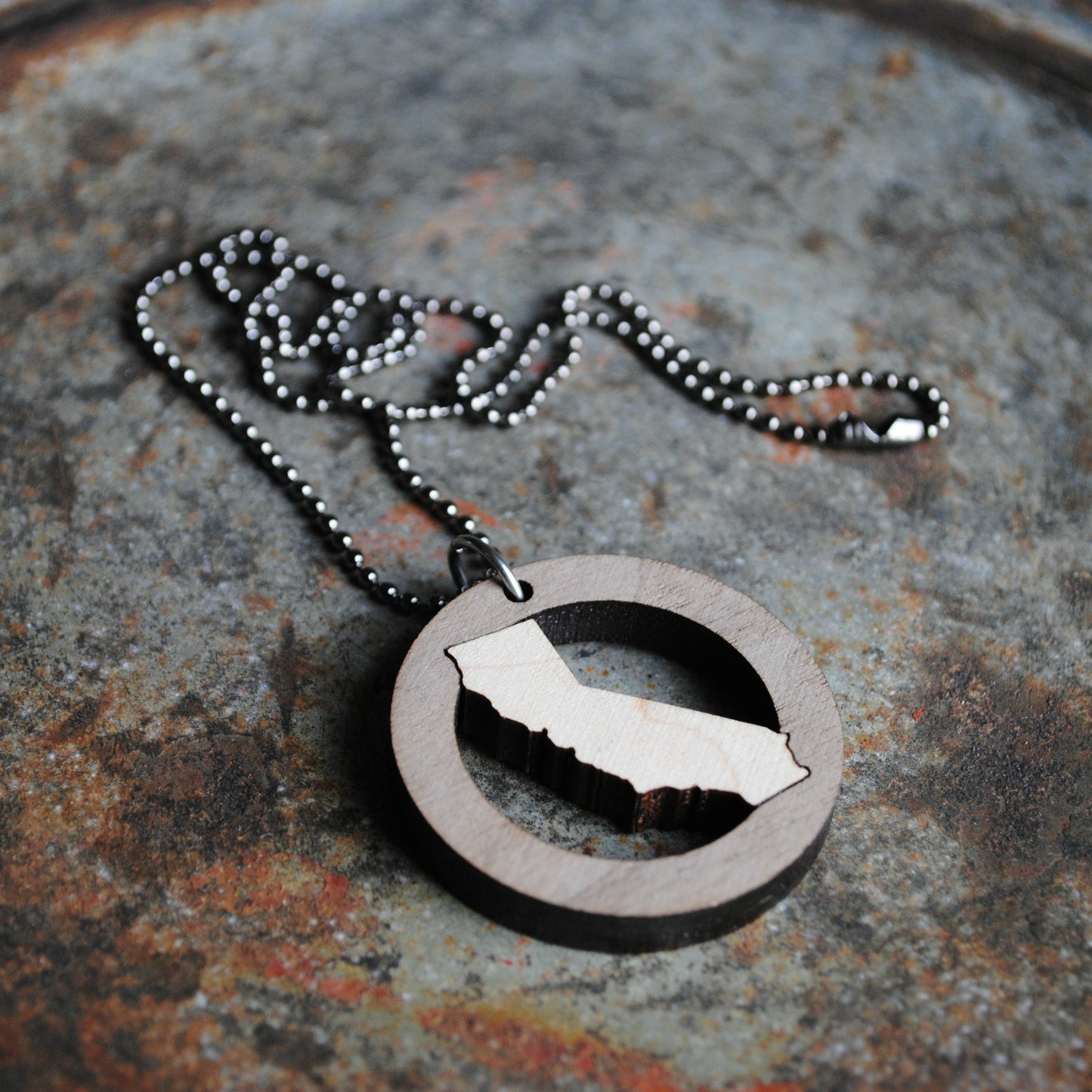 Wooden California Necklace