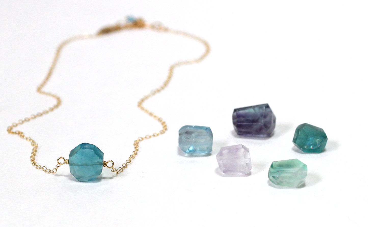 Fluorite Crystal Necklace