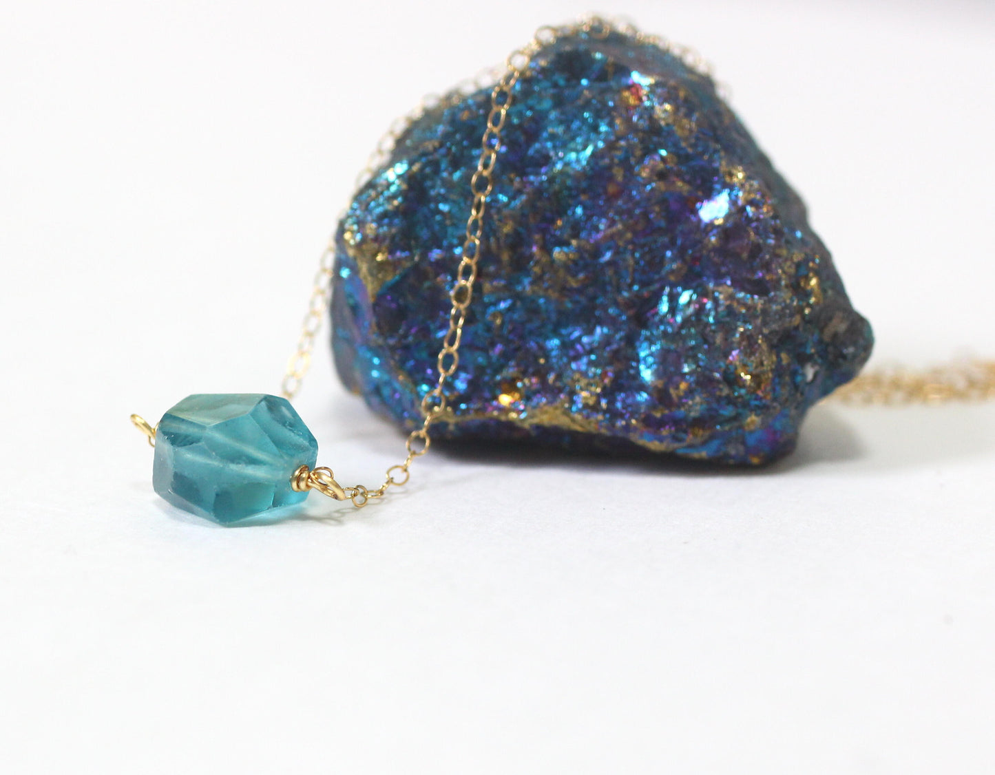 Fluorite Crystal Necklace