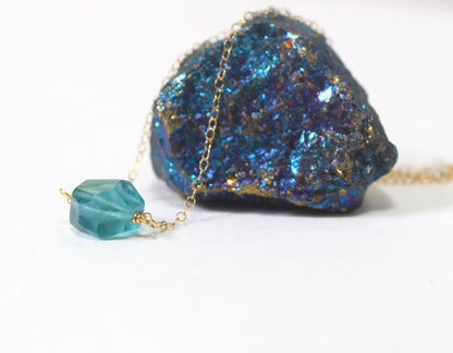 Fluorite Crystal Necklace