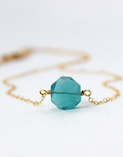 Fluorite Crystal Necklace