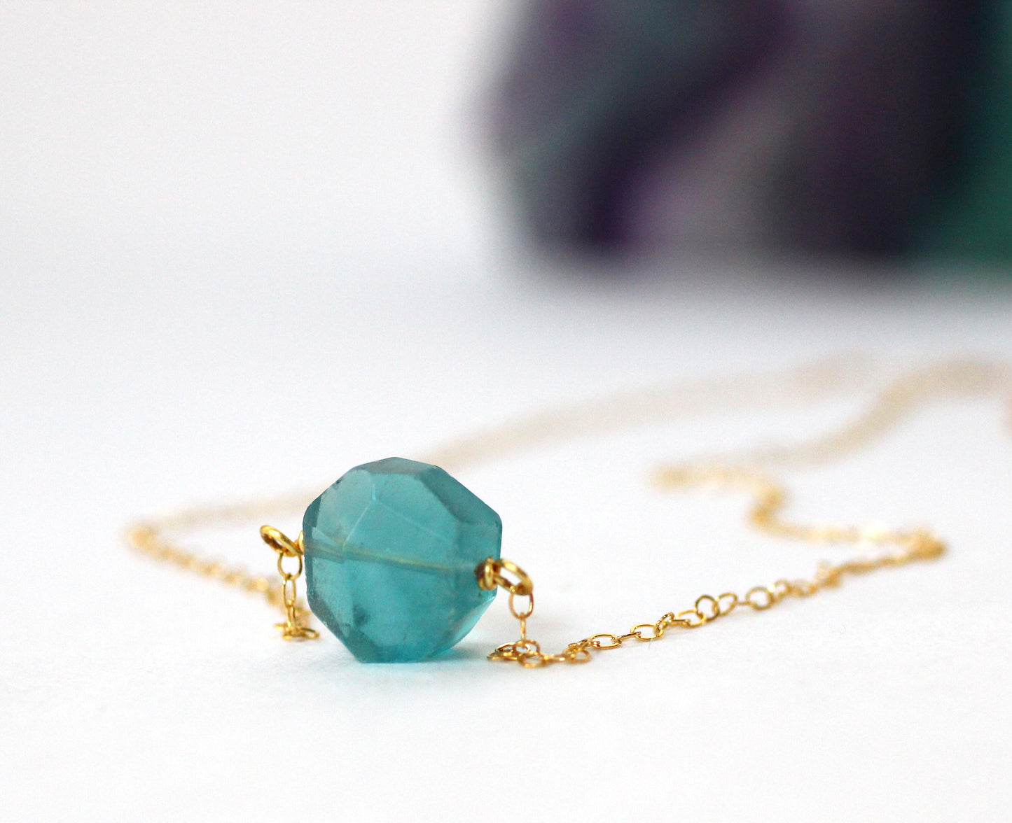 Fluorite Crystal Necklace
