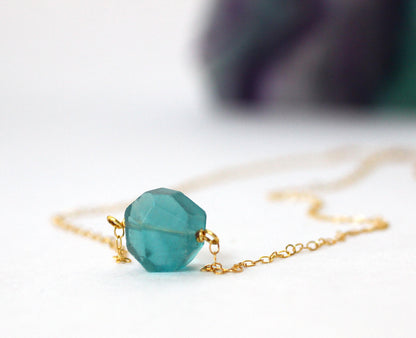 Fluorite Crystal Necklace