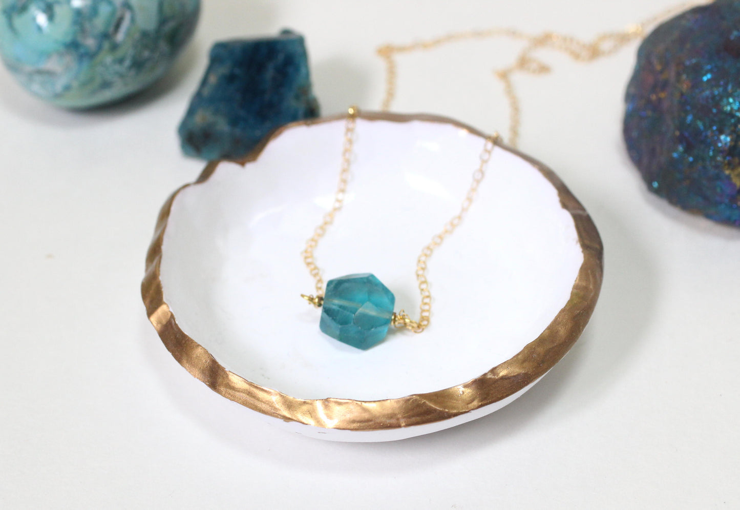 Fluorite Crystal Necklace