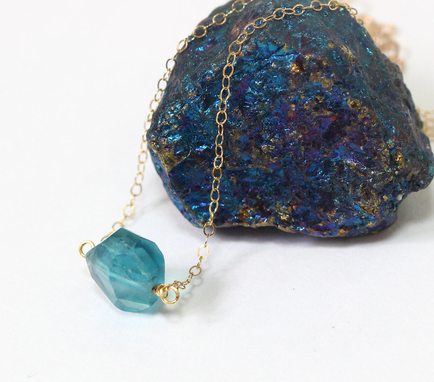 Fluorite Crystal Necklace
