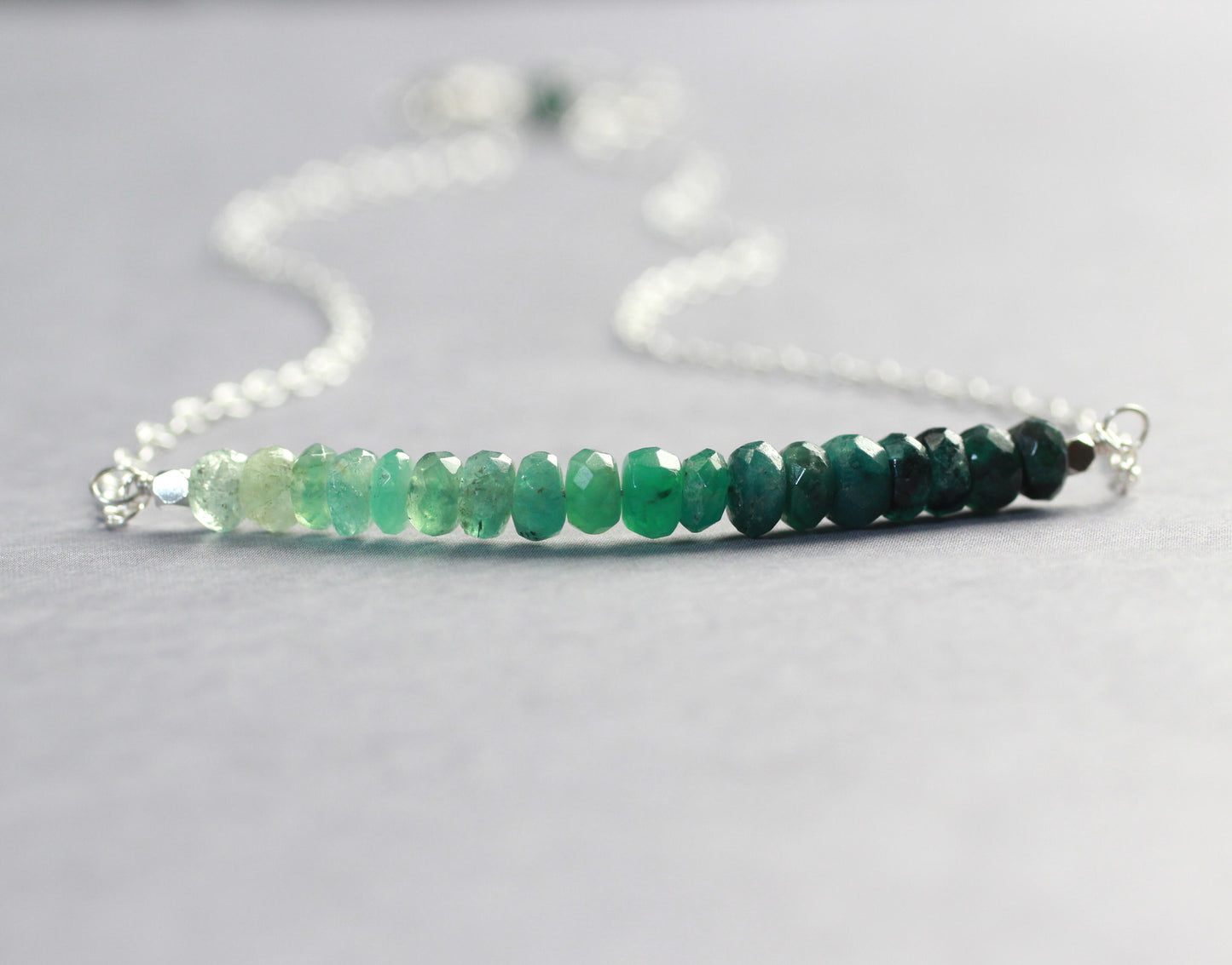 Ombre Emerald Necklace