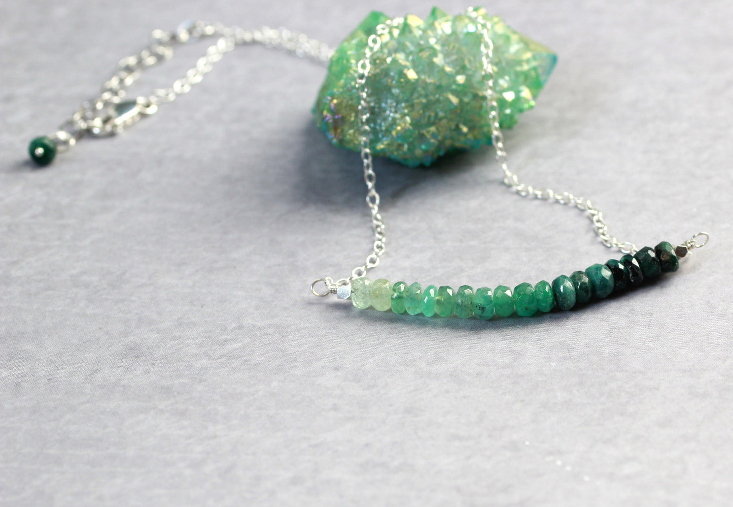 Ombre Emerald Necklace