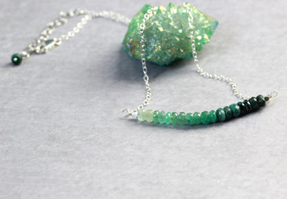 Ombre Emerald Necklace