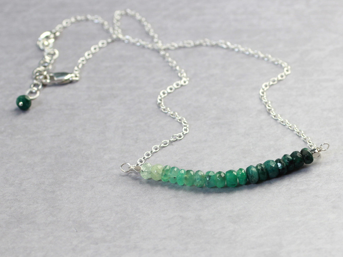 Ombre Emerald Necklace