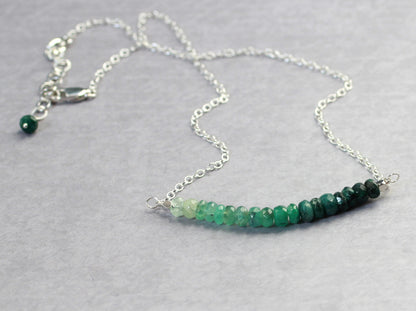 Ombre Emerald Necklace