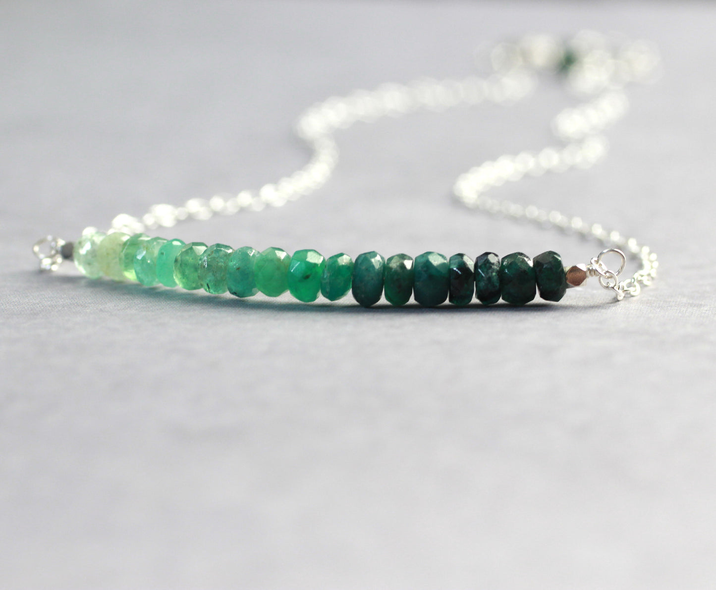 Ombre Emerald Necklace