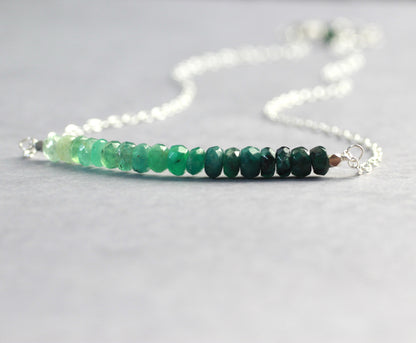 Ombre Emerald Necklace
