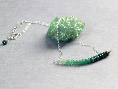 Ombre Emerald Necklace