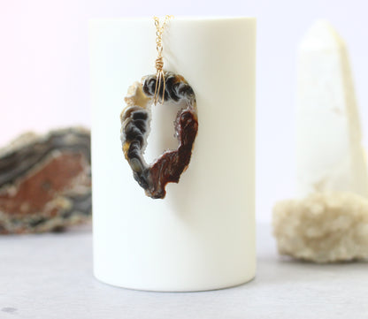 Geode Slice Necklace
