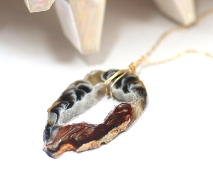 Geode Slice Necklace