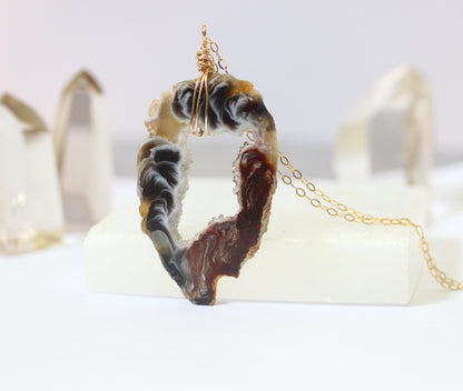 Geode Slice Necklace